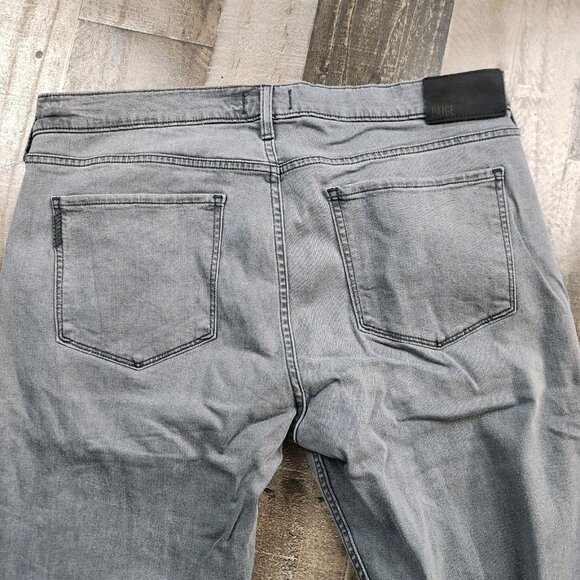 Mens Paige Federal size 36x33 Dark Grey Cotton Blend Stretch Pants - Picture 3 of 10